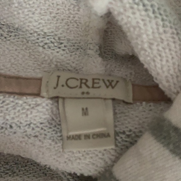 Jcrew gray and white striped sweatshirt - Picture 3 of 3